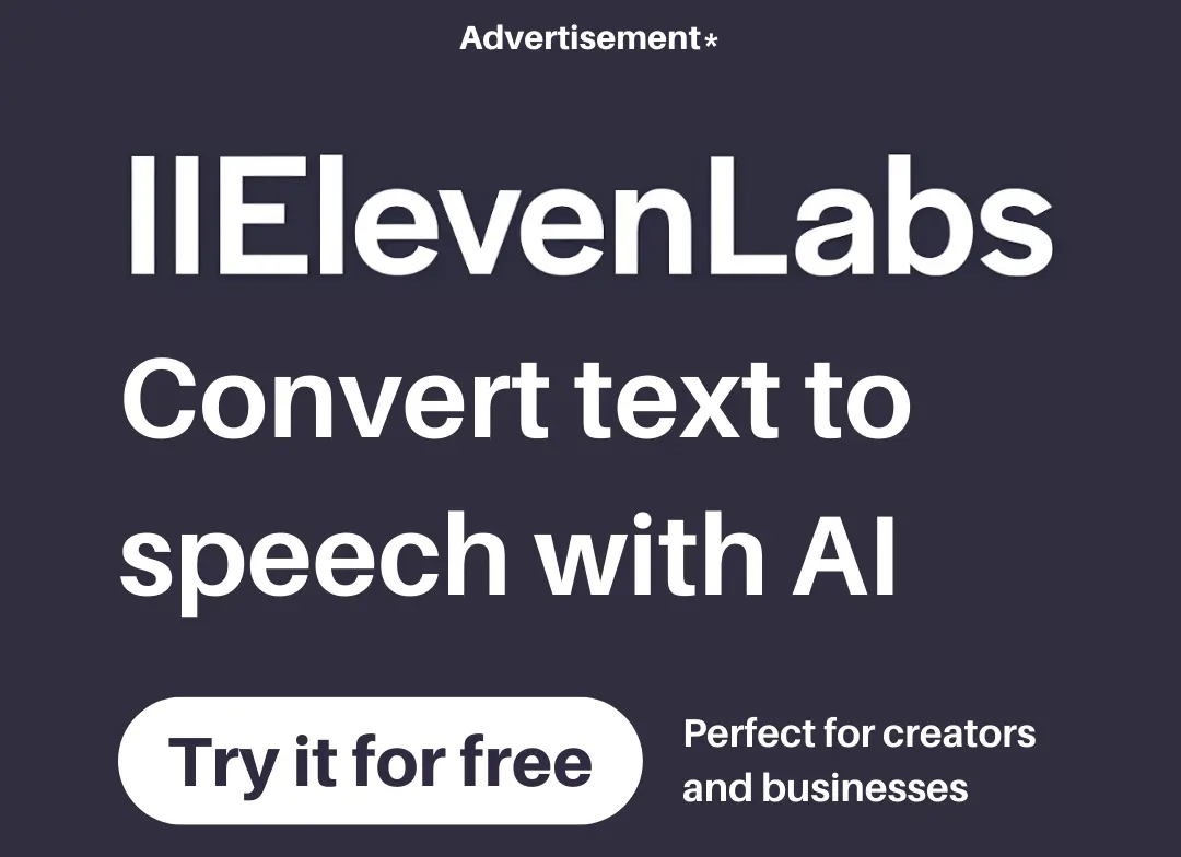 ElevenLabs Advertisement