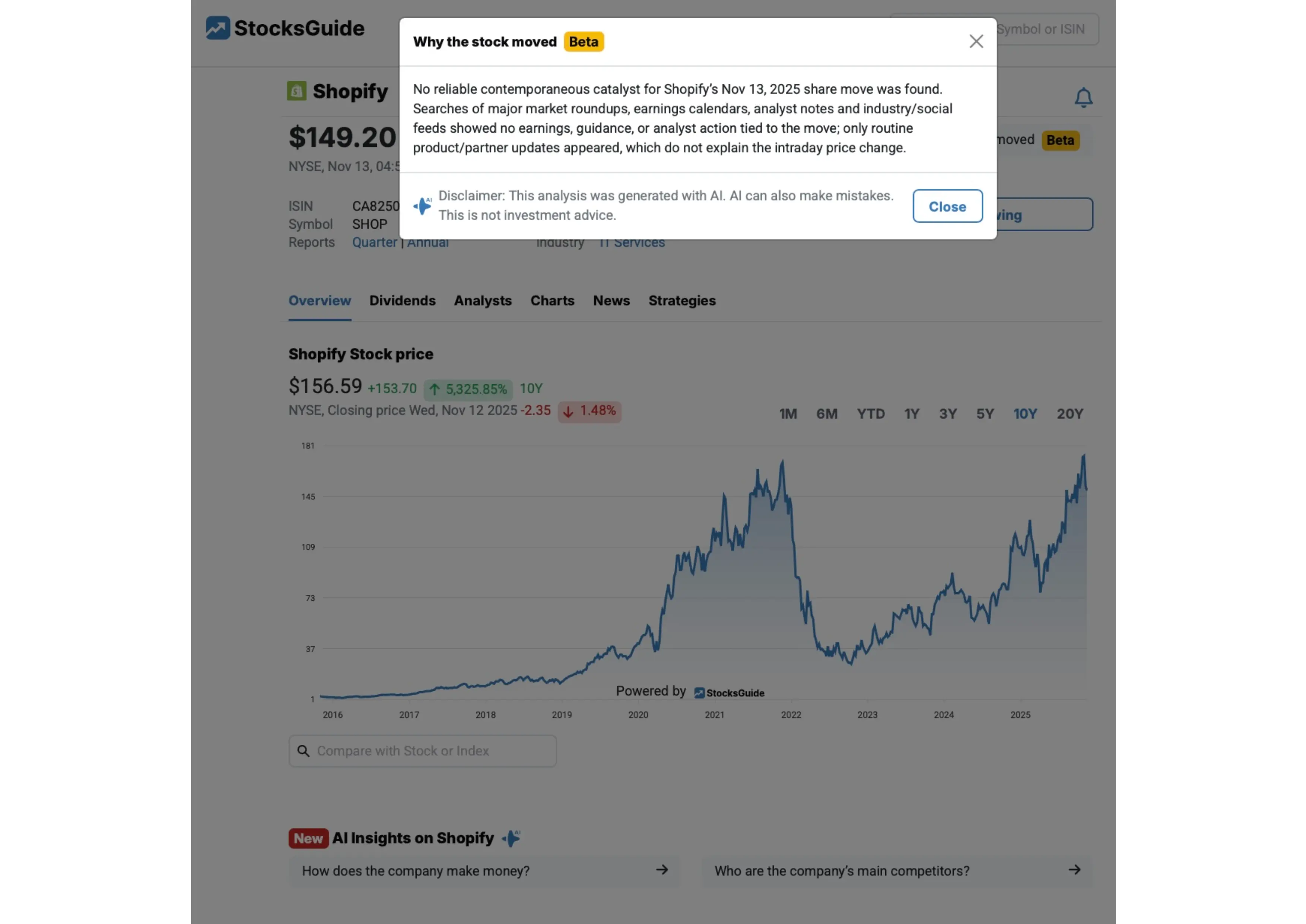 StocksGuide - Find the Best Stocks with AI